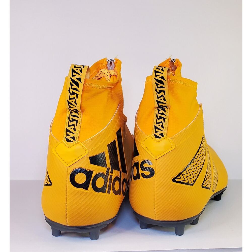 Adidas Size 13 Nasty 2.0 "Steelers" Gold Lineman Football Cleats HP8794 RARE Za2 - Picture 5 of 8